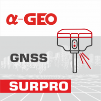 GNSS-приёмник Alphageo A5 PLUS с контроллером A-Tab, ПО SurPRO и вехой.