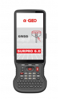 GNSS-приёмник Alphageo A5 PLUS с контроллером A-Tab, ПО SurPRO и вехой.